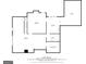 Layout of the basement including a large room, kitchen and bathroom at 260 Emerald Lake Dr, Fayetteville, GA 30215