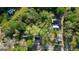 Aerial view showcasing lush greenery and surrounding homes in a serene neighborhood setting at 2228 Emory Sw St, Covington, GA 30014