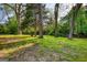Picturesque backyard with a mix of grassy areas and mature trees, creating a private retreat at 2228 Emory Sw St, Covington, GA 30014