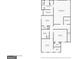 Detailed floor plan showcasing the layout of the bedrooms, bathrooms, closets, laundry room, and primary bedroom suite at 7481 Absinth Dr, Atlanta, GA 30349