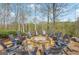 Outdoor firepit surrounded by chairs, perfect for gatherings at 8710 Gilmer Ft, Cumming, GA 30028