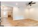Inviting living room with a ceiling fan and recessed lighting at 6532 Voyles Dr, Riverdale, GA 30274