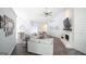 Stylishly furnished living room features a fireplace and a comfortable seating area at 95 Blue Grass Ct, Oxford, GA 30054