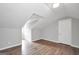 Large open attic space with a skylight at 138 Sam Solomon Rd, Locust Grove, GA 30248