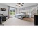 Charming bedroom with a peaceful view and board and batten accent wall at 614 Highway 85 Conn, Brooks, GA 30205