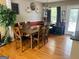 Inviting dining area with hardwood floors and plenty of space for Gathering and friends at 103 Manx Dr, Grantville, GA 30220