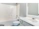 Bathroom featuring a tub with shower, toilet, and a single vanity at 3313 Bethesda Ter, Acworth, GA 30101