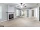 Spacious living room with carpet flooring and fireplace at 3313 Bethesda Ter, Acworth, GA 30101