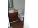 Bathroom featuring laminate wood floors and a wood vanity at 1023 Falling Water Se Dr, Smyrna, GA 30080