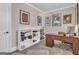 Home office with a bookshelf and desk, perfect for a productive workspace at 335 Discovery Lake Dr, Fayetteville, GA 30215