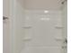Modern shower with built-in shelves and sleek fixtures at 8714 Lakeview Commons # 48, Jonesboro, GA 30238