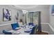 Formal dining area with stylish lighting and elegant decor, perfect for hosting dinner parties at 1401 Aberdeen Ct, Mcdonough, GA 30253