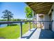 Open deck with view of lawn and lake at 294 Clearview Ct, Villa Rica, GA 30180