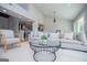 Spacious living room with contemporary furnishings and easy access to the kitchen area at 294 Clearview Ct, Villa Rica, GA 30180