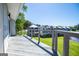 View of adjacent homes and lawn from deck at 294 Clearview Ct, Villa Rica, GA 30180