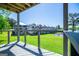View of adjacent homes and pond from deck at 294 Clearview Ct, Villa Rica, GA 30180