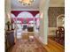 The foyer leads to an open living space with an archway into the dining room at 3644 Graycliff Rd, Snellville, GA 30039