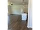 Open concept living room and kitchen with hard wood floors and modern finishes at 3706 Cheswoilde Ave # 96, Powder Springs, GA 30127