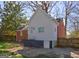 View of the backyard and rear elevation showing mix of white siding and red brick on the home's exterior at 3464 Wren Rd, Decatur, GA 30032