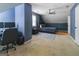 Upstairs bedroom with fan, neutral carpet, and calming color scheme at 31 Butler Bridge Dr, Mcdonough, GA 30252
