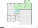 Basement floor plan features bedrooms, bathroom, large living area and two car garage at 227 River Trace Ct, Mcdonough, GA 30253