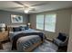 Comfortable bedroom with a neutral palette, ceiling fan, and natural light at 2691 Old South Dr, Jonesboro, GA 30236
