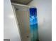 Bathroom with a shower and blue curtain at 625 Locust Rd, Locust Grove, GA 30248