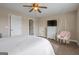 Bedroom featuring a TV, a hanging chair and access to an ensuite bathroom at 2076 Towne Mill Ave, Canton, GA 30114