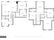 Detailed floor plan showcasing the layout of the home's first floor with kitchen, living spaces, and bedrooms at 2076 Towne Mill Ave, Canton, GA 30114