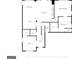 Floor plan showing kitchen, living room, primary bedroom and bathroom at 2076 Towne Mill Ave, Canton, GA 30114