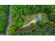 Aerial view showcases the property with trees around the boundary of the property line at 3775 Highway 16 E, Sharpsburg, GA 30277