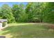 Expansive backyard provides plenty of green space with mature trees for privacy and outdoor activities at 3775 Highway 16 E, Sharpsburg, GA 30277
