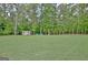 Large backyard featuring storage shed and outdoor seating at 175 Thomas Overby Dr, Sharpsburg, GA 30277