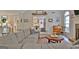 The living room offers a cozy atmosphere with a fireplace and comfortable seating at 175 Thomas Overby Dr, Sharpsburg, GA 30277