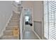 Carpeted staircase leading to a bedroom at 175 Thomas Overby Dr, Sharpsburg, GA 30277