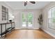 Versatile bonus room with hardwood floors and backyard access at 212 Birkhill, Peachtree City, GA 30269