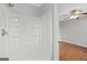 Bathroom with a shower and a view of the bedroom at 115 Linda Way, Fayetteville, GA 30215