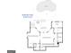 Basement floor plan with an outdoor kitchen, hot tub, living/media room, and garage, with pool access at 95 Weslyan Way, Oxford, GA 30054