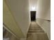 Carpeted stairs with a handrail leading to the upper level at 1255 Chinon Pt, Lithonia, GA 30058