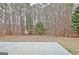 View of a spacious yard with mature trees and concrete patio at 131 Meadowbrook Ln, Grantville, GA 30220