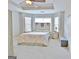Comfortable bedroom features natural light, tray ceiling, ceiling fan and carpeted floors at 131 Meadowbrook Ln, Grantville, GA 30220