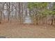 An outdoor storage shed in the backyard at 131 Meadowbrook Ln, Grantville, GA 30220