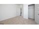 Bedroom showcasing neutral carpet, white walls, and a closet at 1812 Quaker St, Hampton, GA 30228