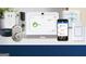 Display of smart home devices including a security system, thermostat, and smart lock at 1812 Quaker St, Hampton, GA 30228