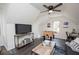 Charming bonus room offering a foosball table, desk and TV area, perfect for recreation or a home office at 185 Chimney Springs, Tyrone, GA 30290