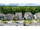 Aerial view of the neighborhood showcasing well-maintained homes and landscaping at 10140 Grandview Sq, Duluth, GA 30097