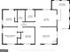 Detailed floor plan showcasing the layout of the home's bedrooms, kitchen, living room, and sunroom at 40 N Villa Rd, Villa Rica, GA 30180