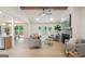 Bright living room features hardwood floors, fireplace, ceiling fan and abundant natural light at 1000 Arbor Forest Sw Way # 1000, Marietta, GA 30064