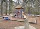 Community playground with climbing structures, slides, and a bench, designed for fun and recreation in a wooded setting at 401 Waterwood Bnd, Peachtree City, GA 30269
