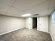 Spacious basement area featuring neutral carpet and light gray walls at 3995 Willowbrook Dr, Douglasville, GA 30135
